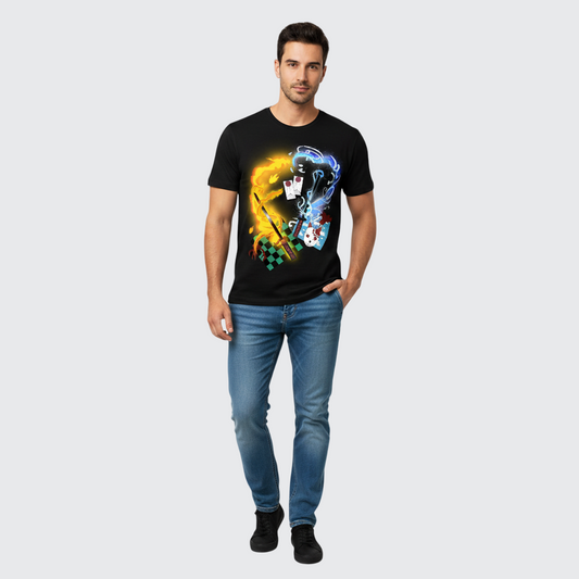 black cotton t-shirt 