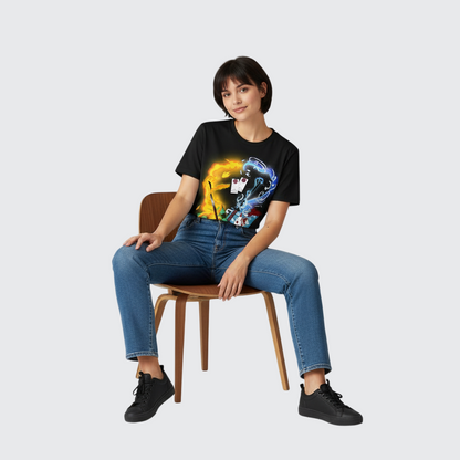 Black cotton t-shirt