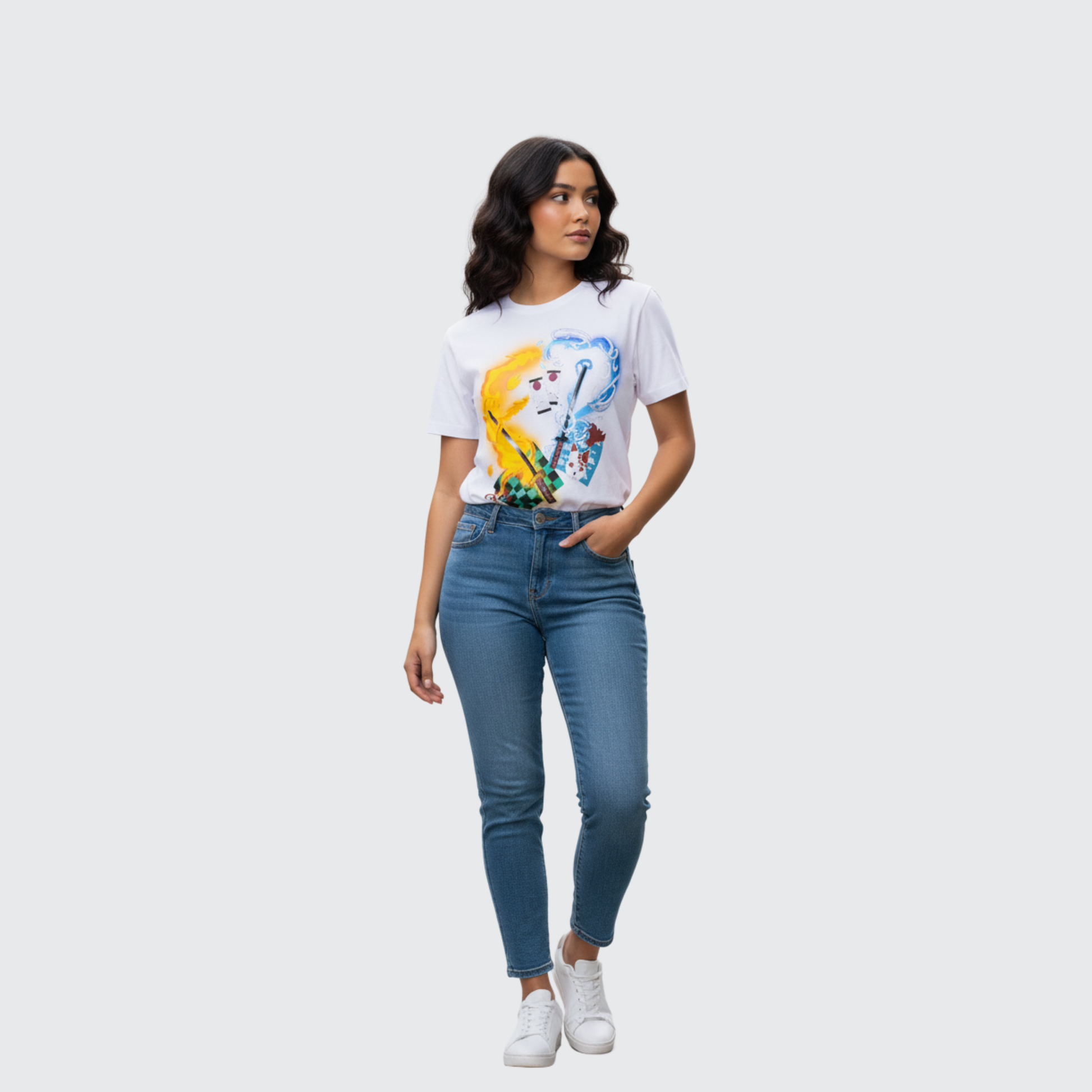 white cotton t-shirt