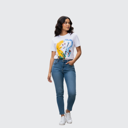 white cotton t-shirt